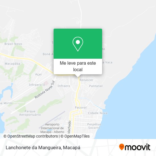 Lanchonete da Mangueira mapa