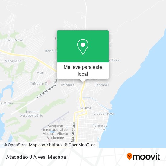 Atacadão J Alves mapa