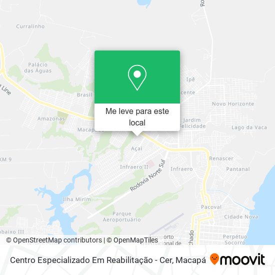 Centro Especializado Em Reabilitação - Cer mapa