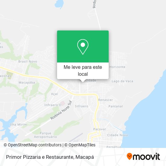 Primor Pizzaria e Restaurante mapa