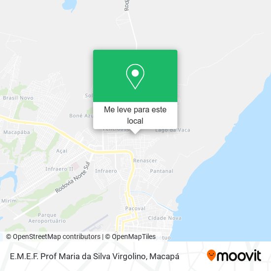 E.M.E.F. Prof Maria da Silva Virgolino mapa