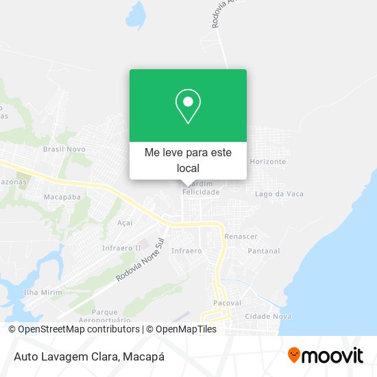 Auto Lavagem Clara mapa