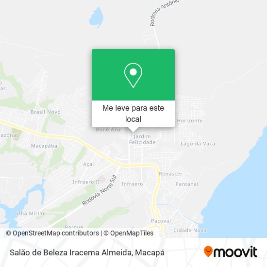 Salão de Beleza Iracema Almeida mapa