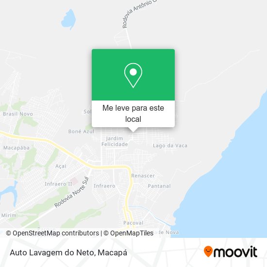 Auto Lavagem do Neto mapa