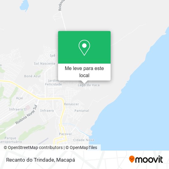 Recanto do Trindade mapa