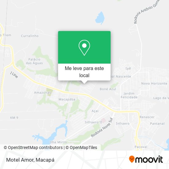 Motel Amor mapa