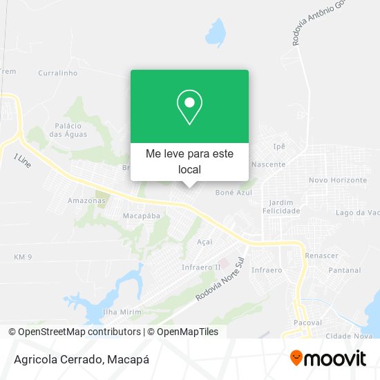 Agricola Cerrado mapa