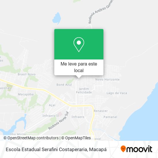 Escola Estadual Serafini Costaperaria mapa