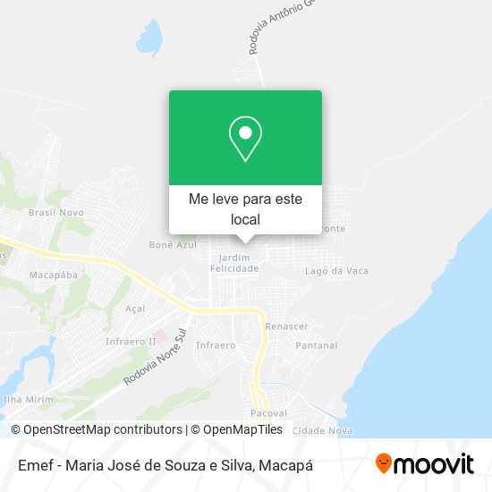 Emef - Maria José de Souza e Silva mapa