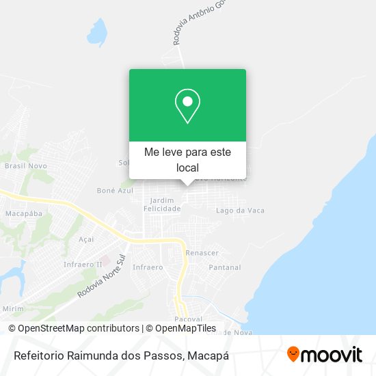 Refeitorio Raimunda dos Passos mapa