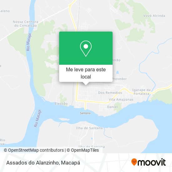 Assados do Alanzinho mapa