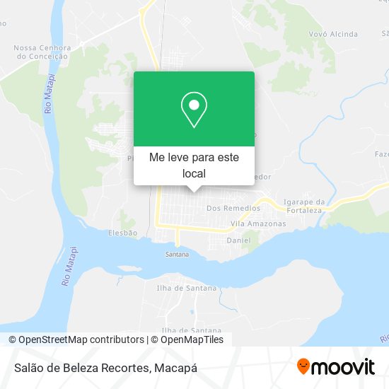 Salão de Beleza Recortes mapa