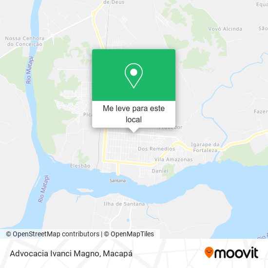 Advocacia Ivanci Magno mapa