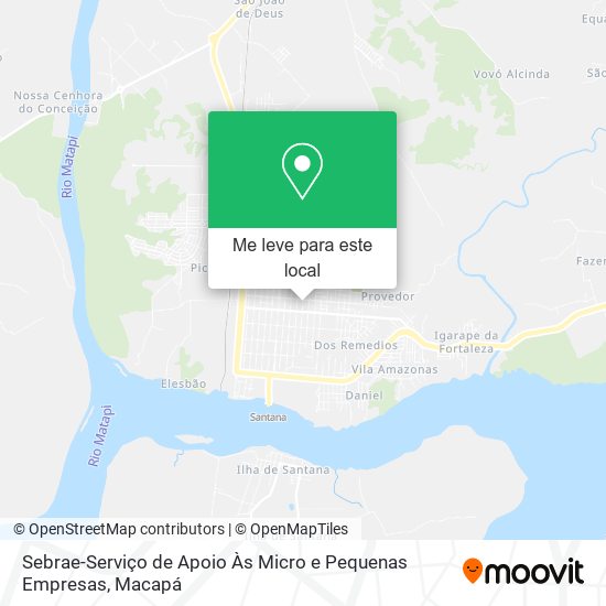 Sebrae-Serviço de Apoio Às Micro e Pequenas Empresas mapa