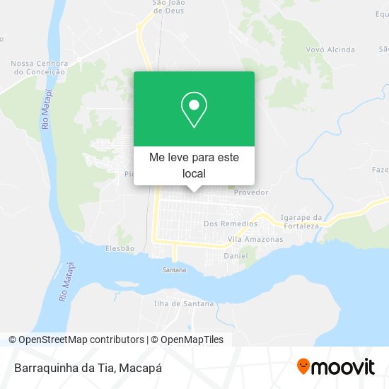 Barraquinha da Tia mapa