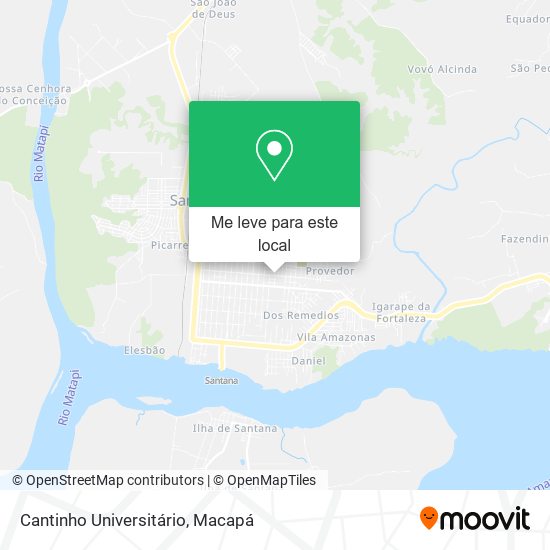 Cantinho Universitário mapa