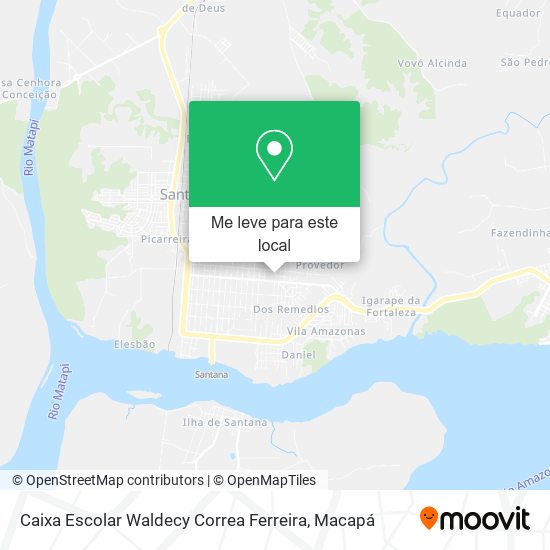 Caixa Escolar Waldecy Correa Ferreira mapa