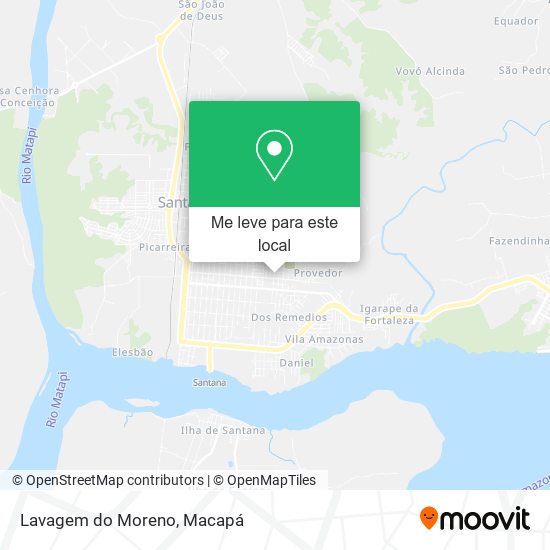 Lavagem do Moreno mapa