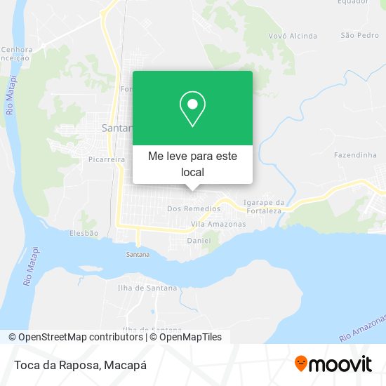 Toca da Raposa mapa