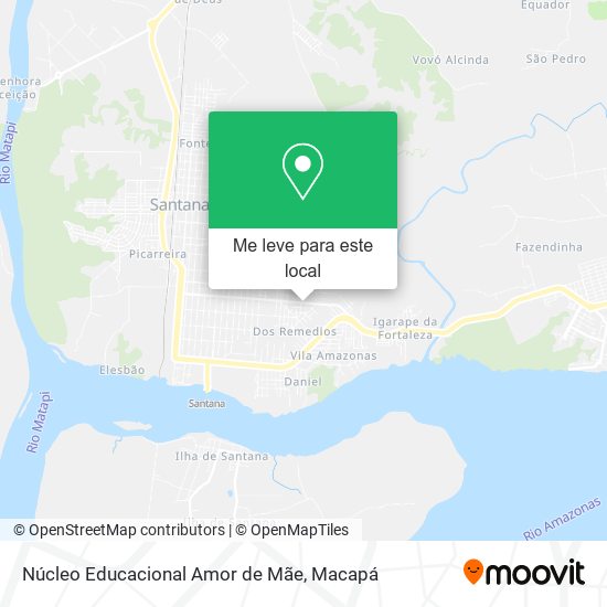 Núcleo Educacional Amor de Mãe mapa