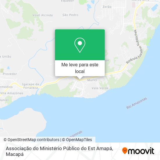 Associação do Ministério Público do Est Amapá mapa