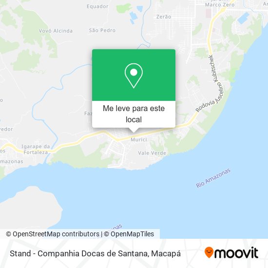 Stand - Companhia Docas de Santana mapa