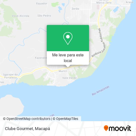 Clube Gourmet mapa