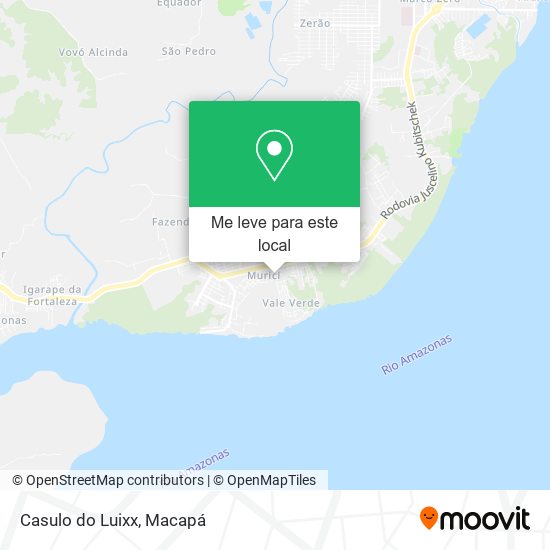 Casulo do Luixx mapa