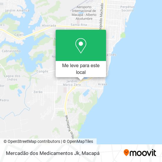 Mercadão dos Medicamentos Jk mapa