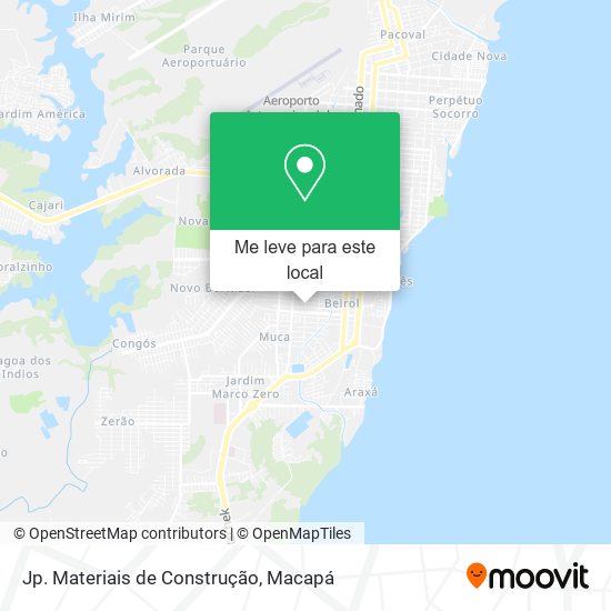 Jp. Materiais de Construção mapa