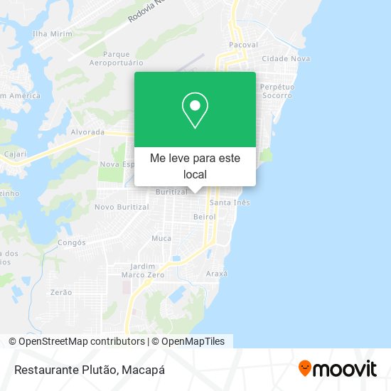 Restaurante Plutão mapa