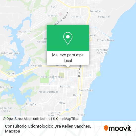 Consultorio Odontologico Dra Kellen Sanches mapa