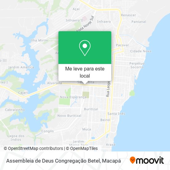 Assembleia de Deus Congregação Betel mapa