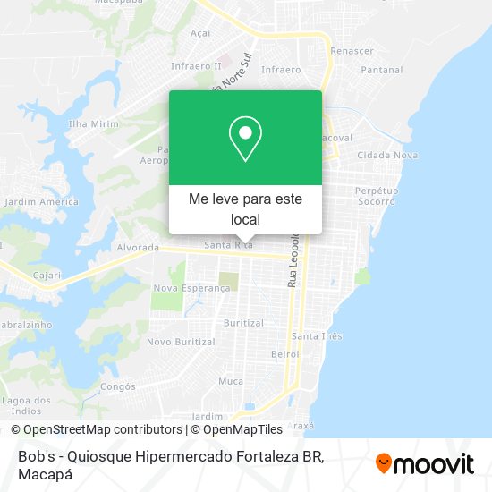 Bob's - Quiosque Hipermercado Fortaleza BR mapa