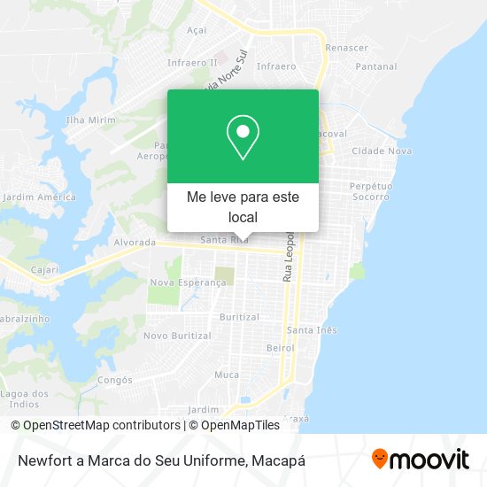 Newfort a Marca do Seu Uniforme mapa