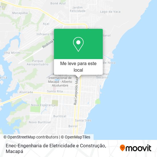 Enec-Engenharia de Eletricidade e Construção mapa