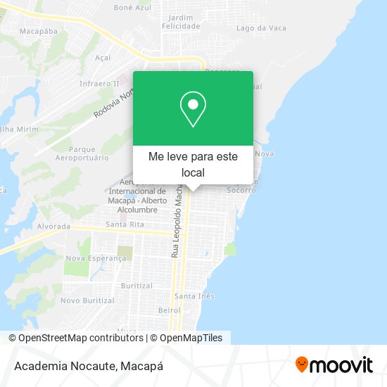 Academia Nocaute mapa