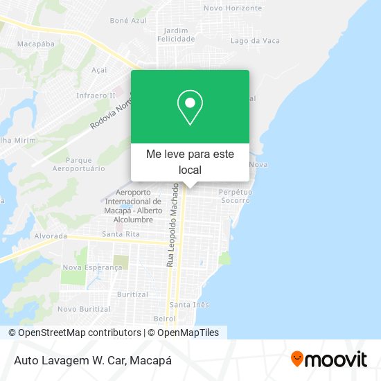 Auto Lavagem W. Car mapa