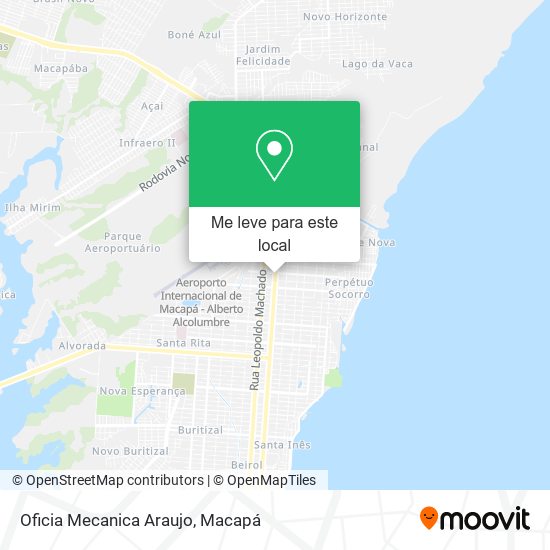 Oficia Mecanica Araujo mapa