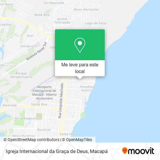 Igreja Internacional da Graça de Deus mapa