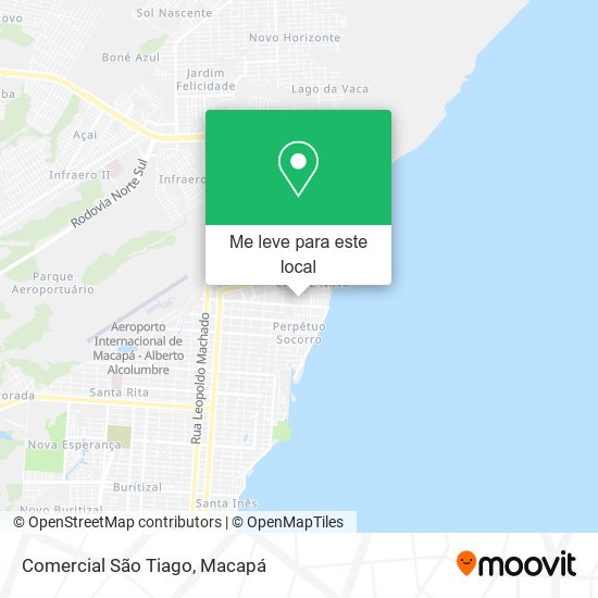 Comercial São Tiago mapa