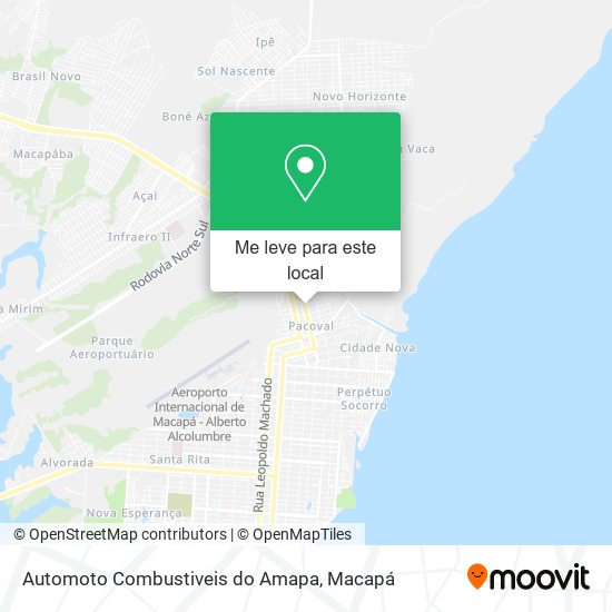 Automoto Combustiveis do Amapa mapa