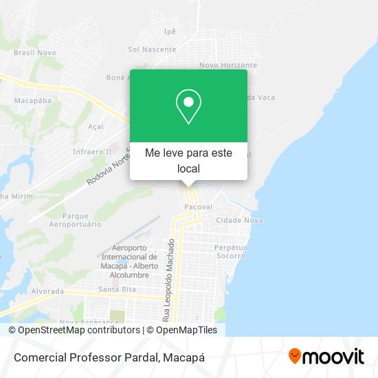 Comercial Professor Pardal mapa