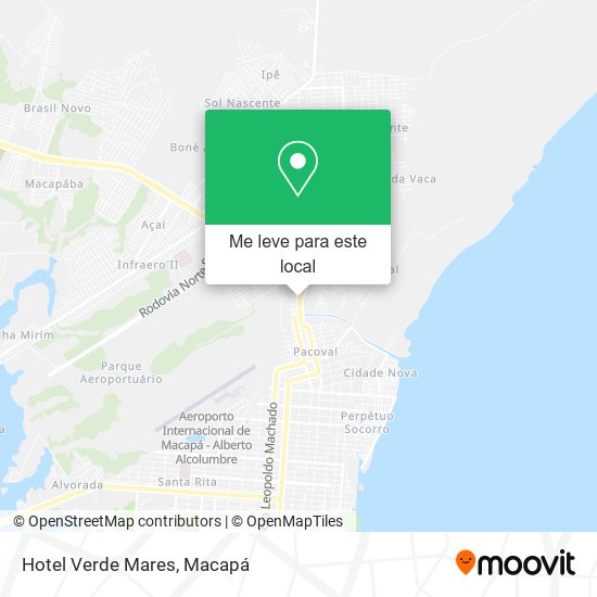 Hotel Verde Mares mapa