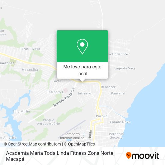 Academia Maria Toda Linda Fitness Zona Norte mapa