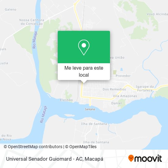 Universal Senador Guiomard - AC mapa