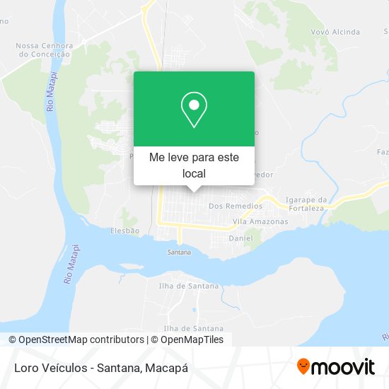 Loro Veículos - Santana mapa