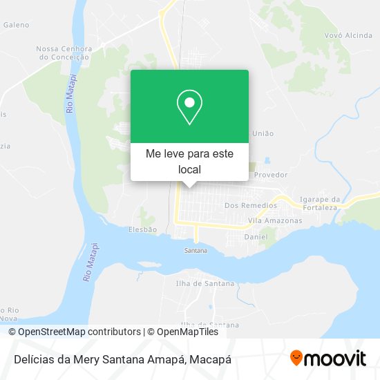 Delícias da Mery Santana Amapá mapa