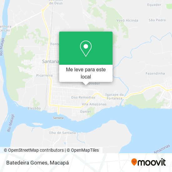 Batedeira Gomes mapa
