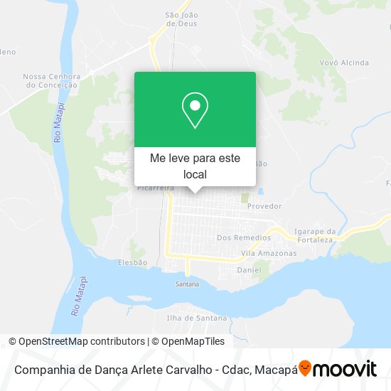 Companhia de Dança Arlete Carvalho - Cdac mapa